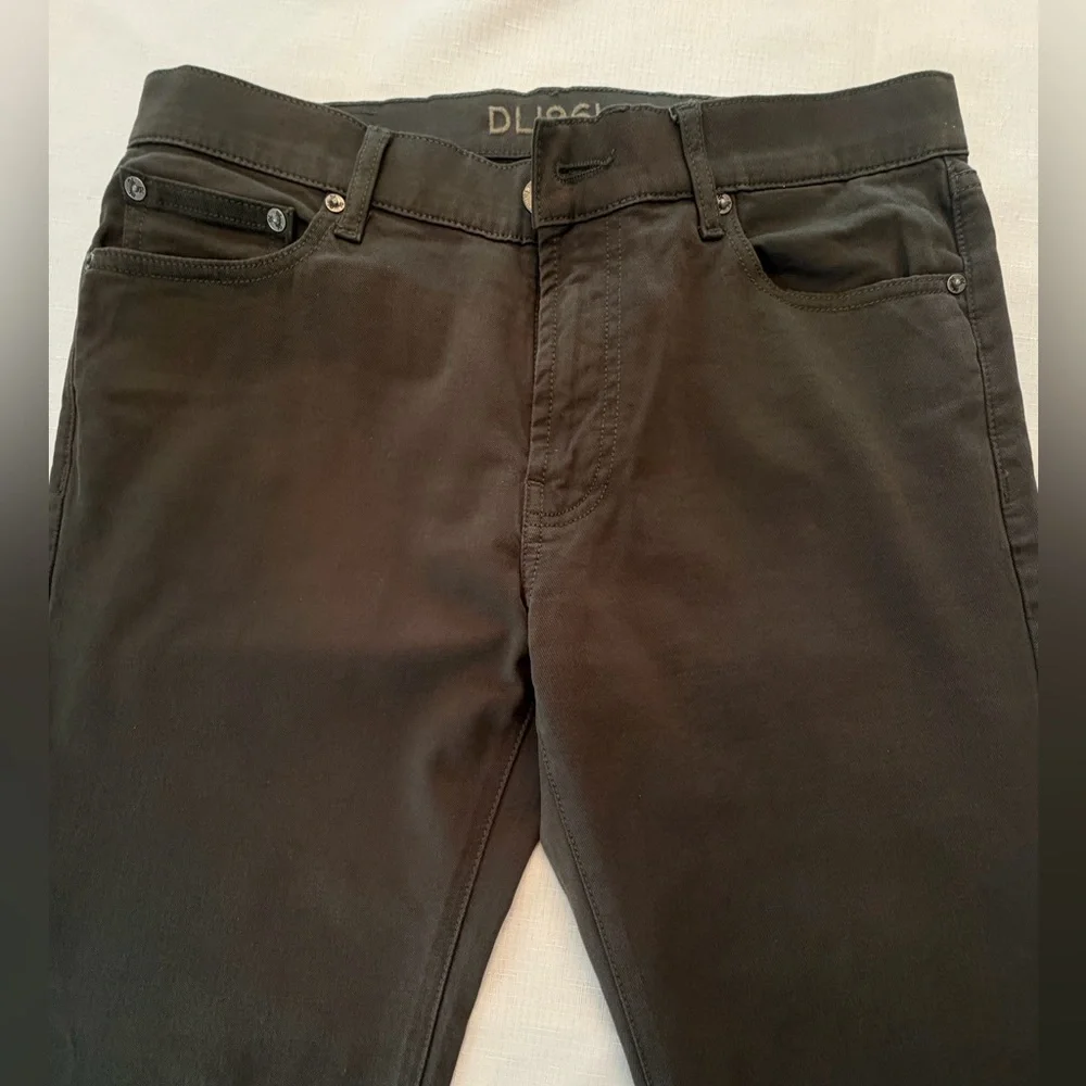 DL1961 Dark Green /‎ Brown Men's Slim Straight Pant Size 33X30
